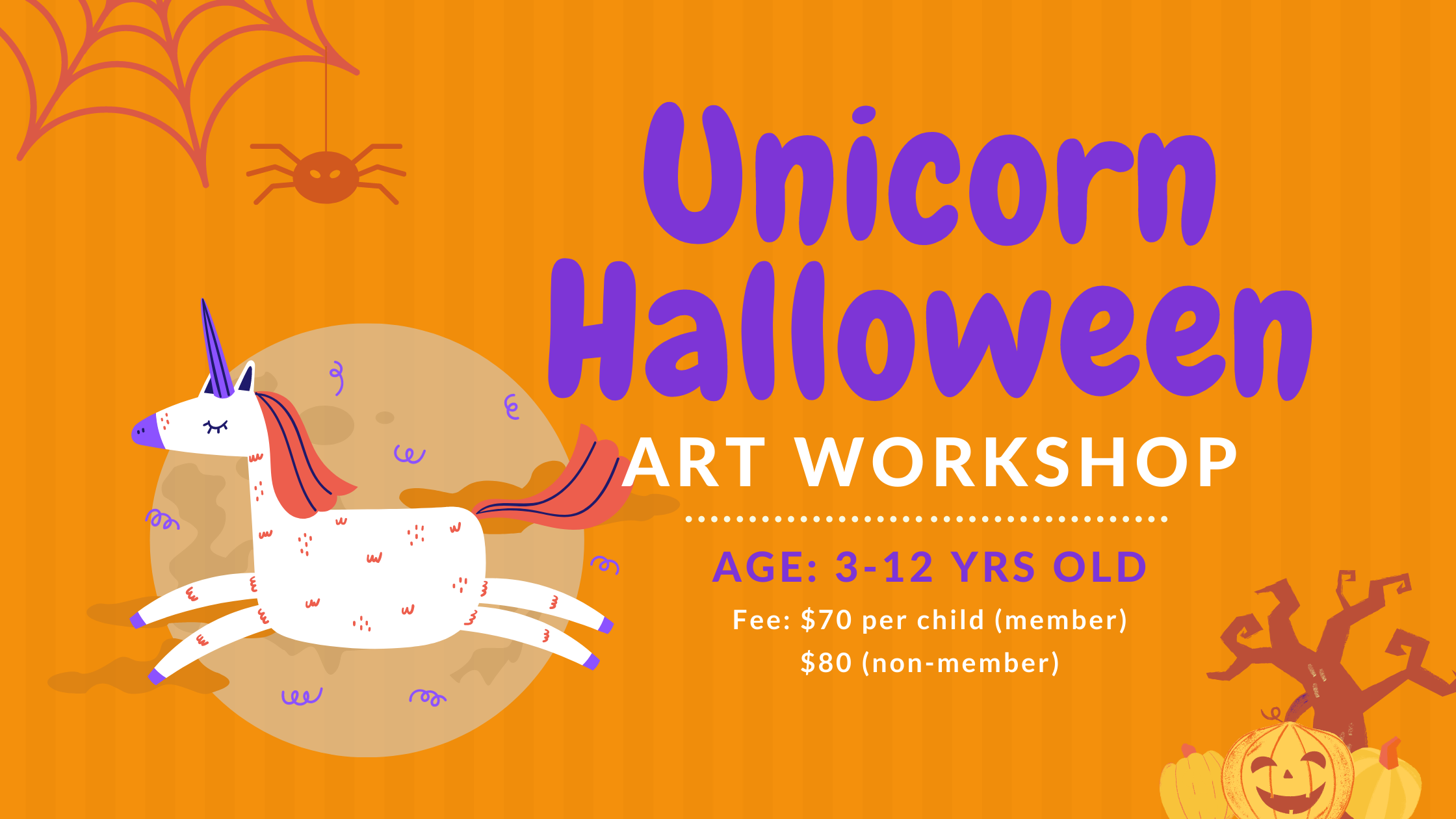 Unicorn Halloween Art Workshop