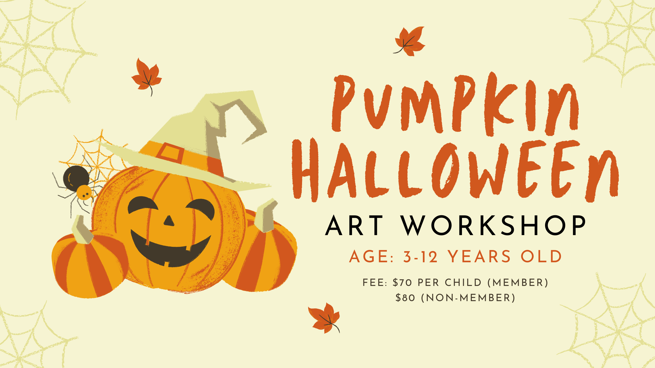 Pumpkin Halloween Art workshop