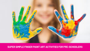 Finger paint art activities for kids