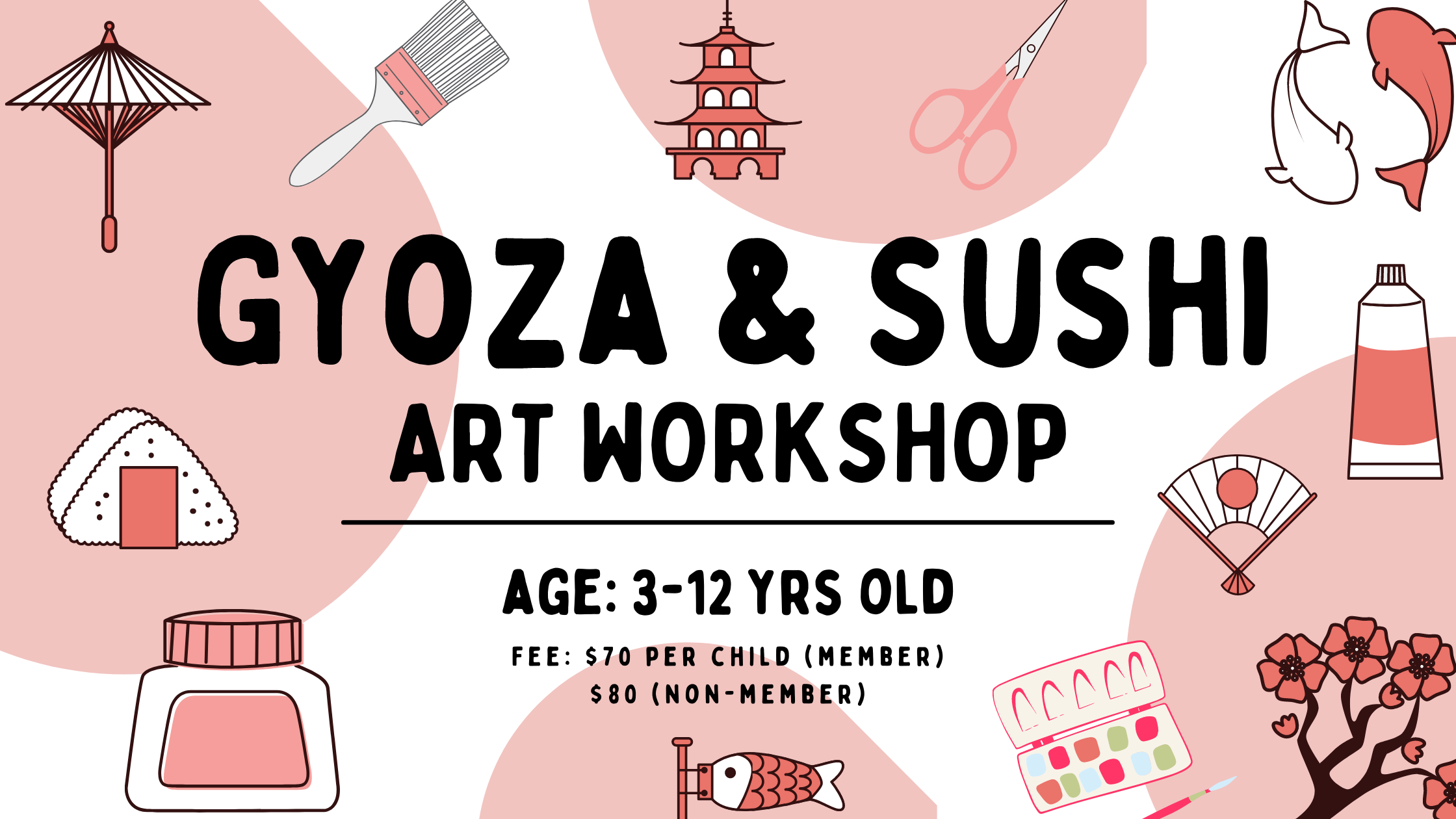 Gyoza and Sushi art workshop
