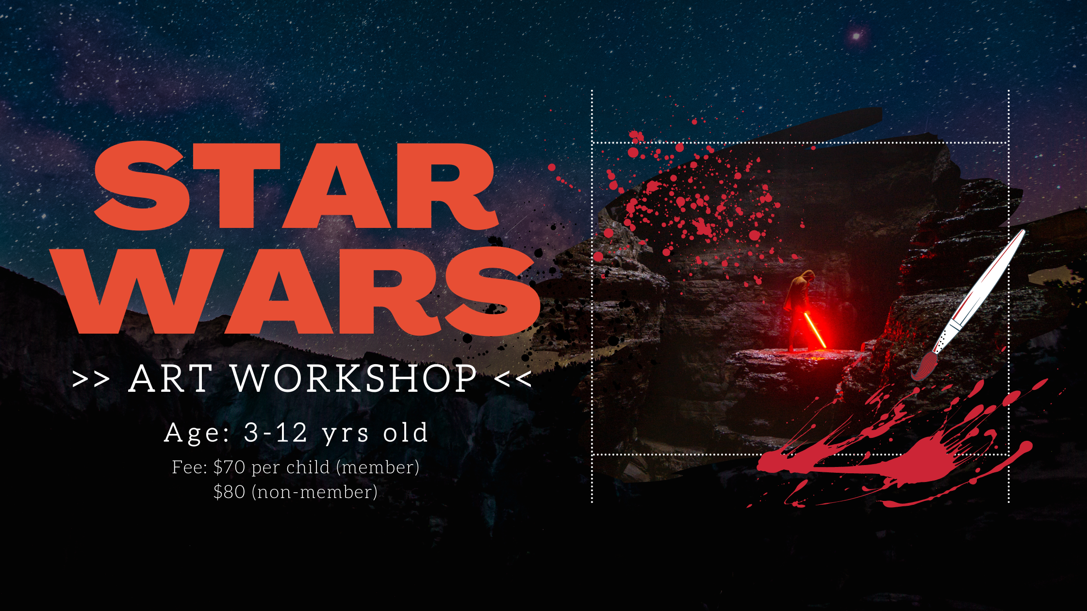 Star wars art workshop for children