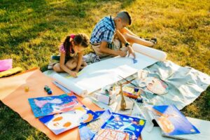 Outdoor Art Activities for Toddlers and Preschoolers