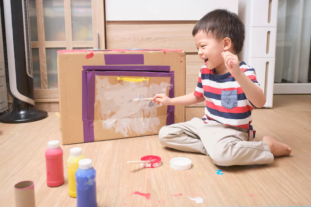 Art boosts child's mood and discovers fun