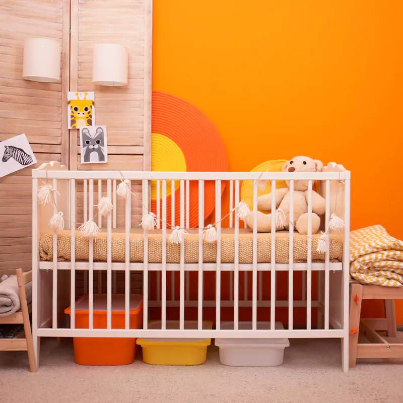 orange-themed room