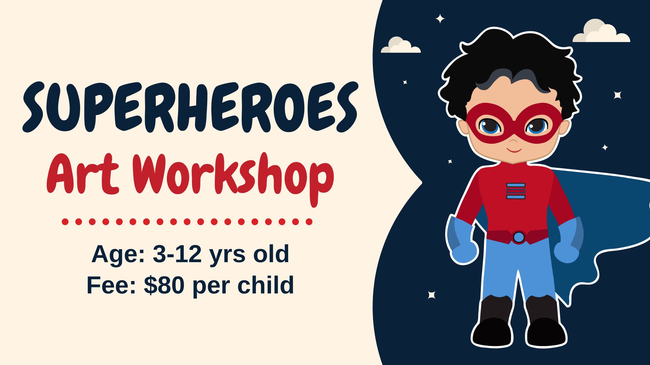 superheroes art workshop